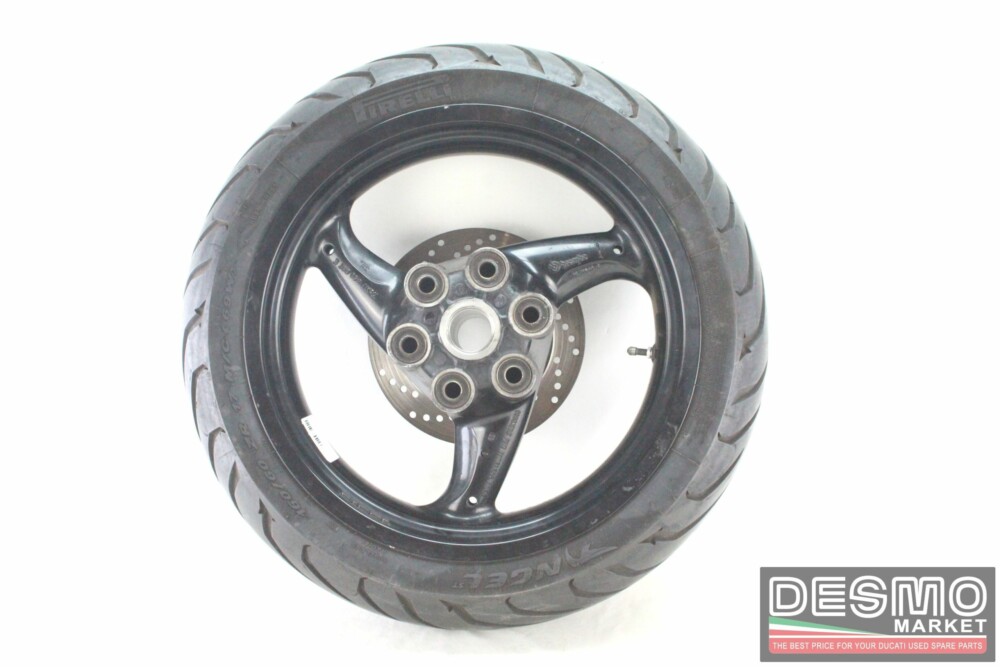 Cerchio ruota posteriore 3 razze nero 4,50 x 17 Ducati Monster 620 695