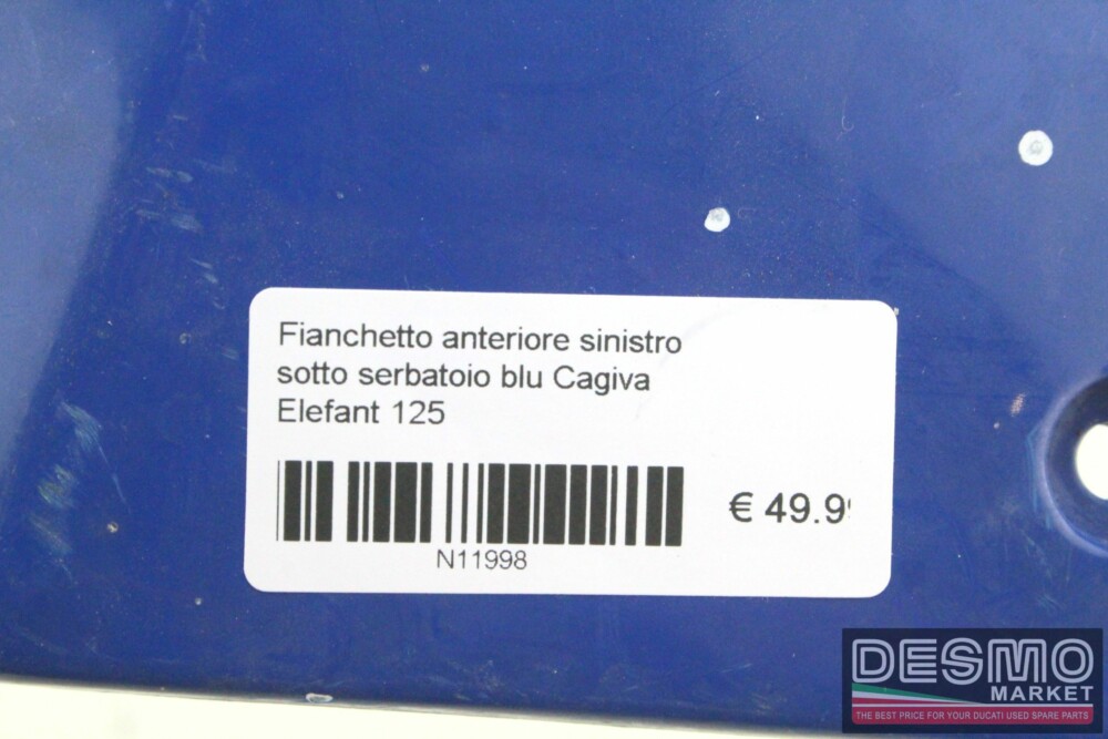 Fianchetto anteriore sinistro sotto serbatoio blu Cagiva Elefant 125