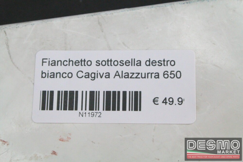 Fianchetto sottosella destro bianco Cagiva Alazzurra 650
