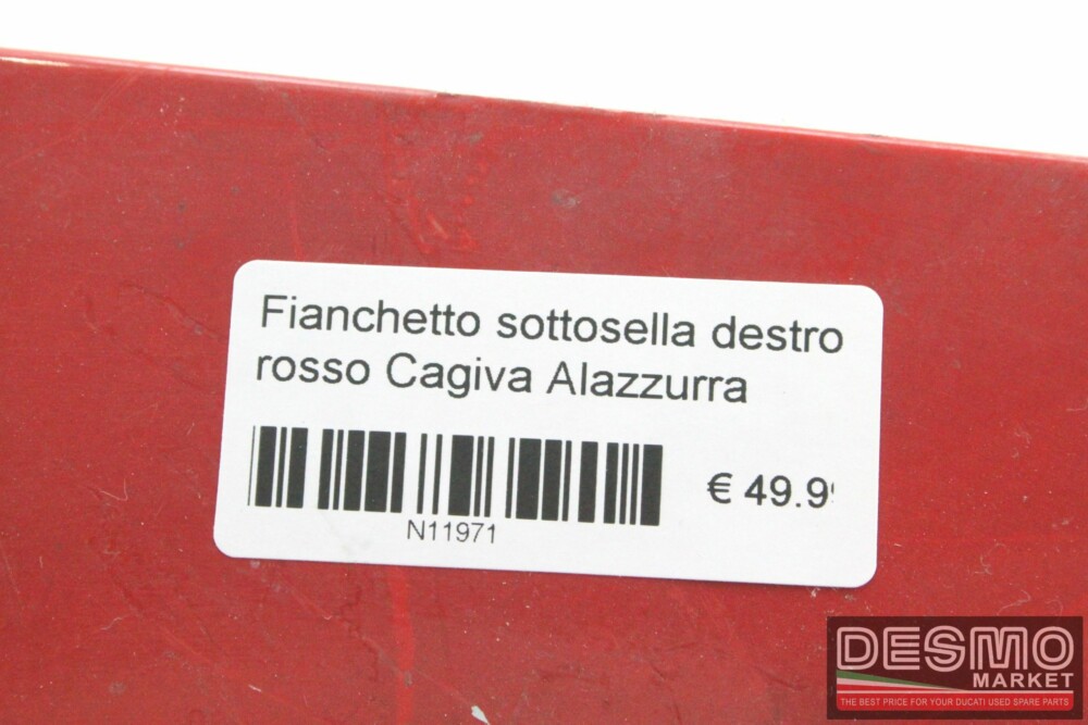 Fianchetto sottosella destro rosso Cagiva Alazzurra