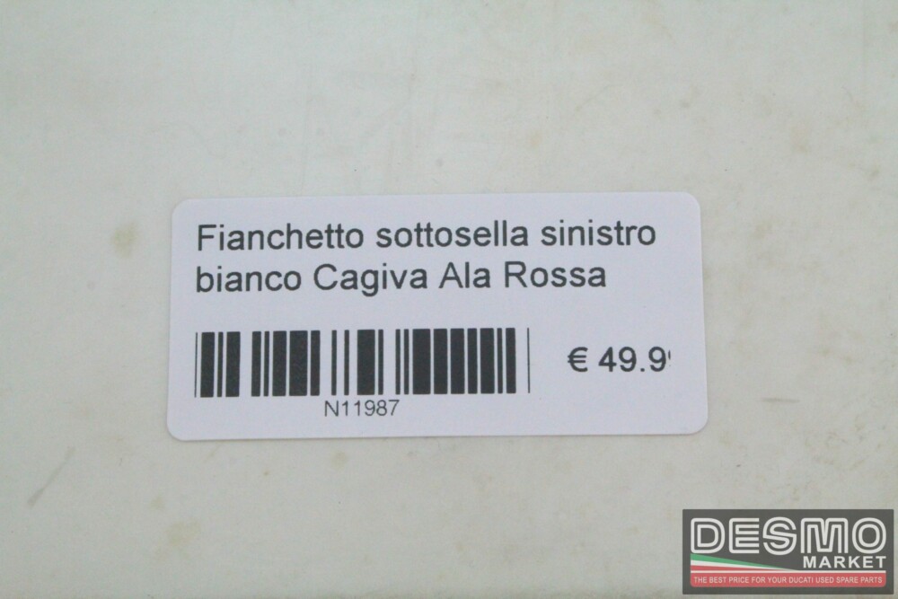 Fianchetto sottosella sinistro bianco Cagiva Ala Rossa