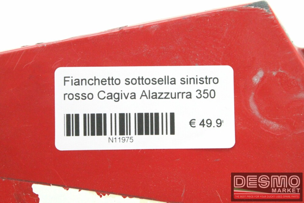 Fianchetto sottosella sinistro rosso Cagiva Alazzurra 350
