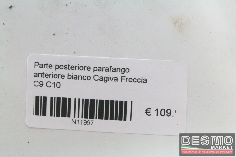 Parte posteriore parafango anteriore bianco Cagiva Freccia C9 C10