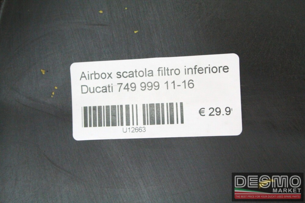 Airbox scatola filtro inferiore Ducati 749 999