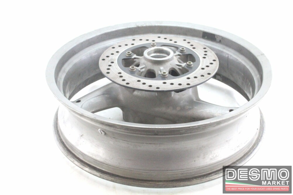 Cerchio ruota posteriore 3 razze grigio 17×4,5 Ducati Monster I.E. 750