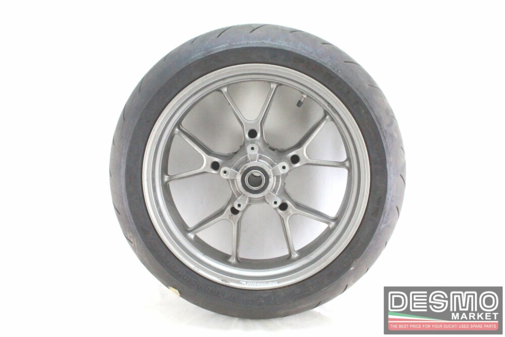 Cerchio ruota posteriore grigio 10 razze 17 x 5.5 Ducati 749 999