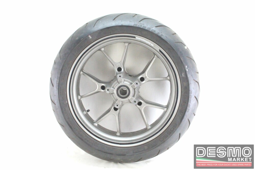 Cerchio ruota posteriore grigio 10 razze 17 x 5.5 Ducati 749 999