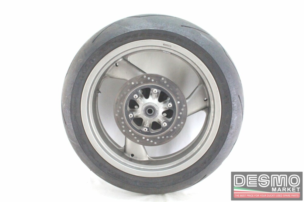 Grey rear 3 spokes wheel rim 17 x 5,5 Ducati Monster 900 SS 900