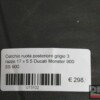 Cerchio ruota posteriore grigio 3 razze 17×5.5 Ducati Monster 900 SS 900