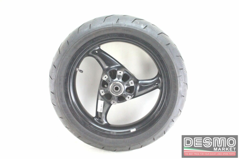 Cerchio ruota posteriore nero 3 razze 17×4.5 Ducati Monster 620 750