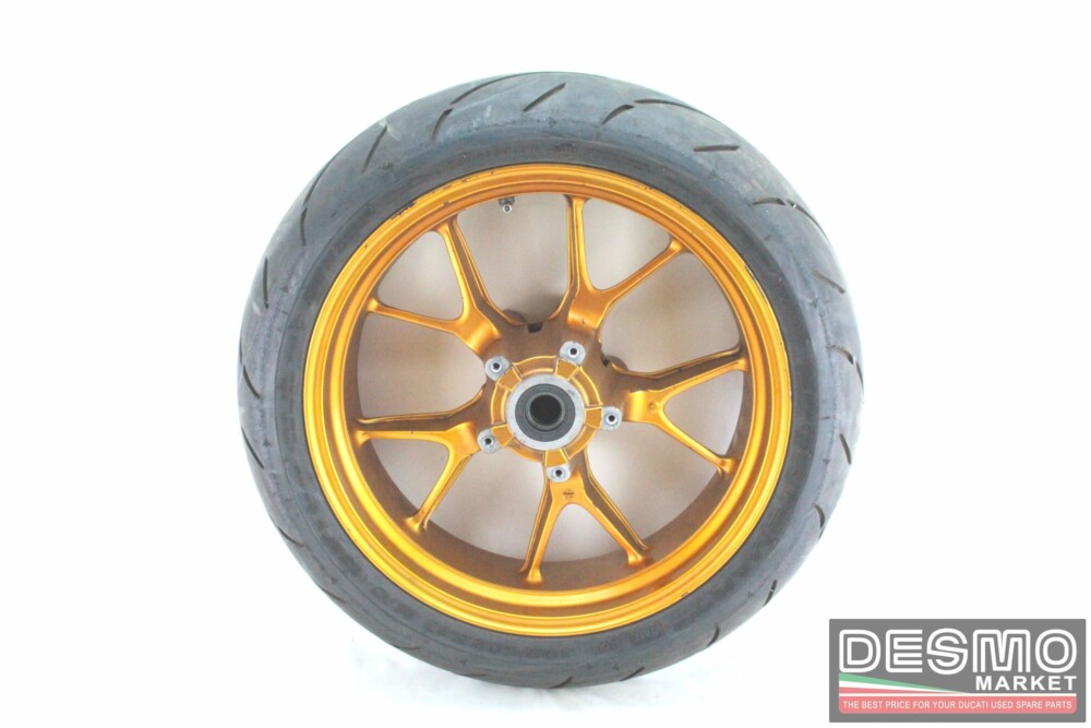 Cerchio ruota posteriore oro 10 razze 17 x 5.5 Ducati 749 999