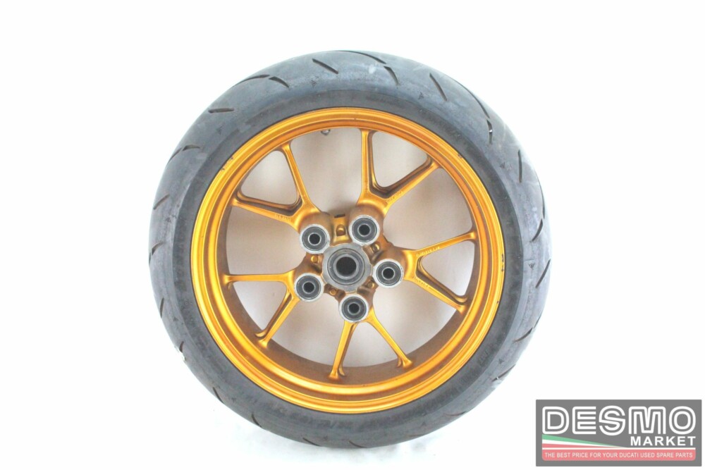 Cerchio ruota posteriore oro 10 razze 17 x 5.5 Ducati 749 999