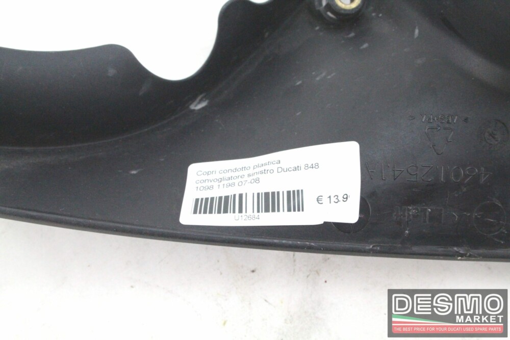Copri condotto plastica convogliatore sinistro Ducati 848 1098 1198