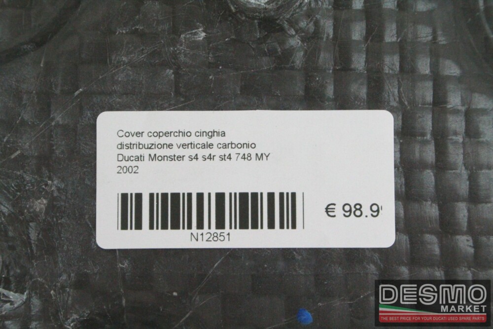 Cover coperchio cinghia distribuzione verticale carbon Ducati Monster s4