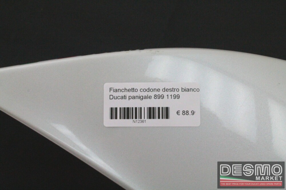 Fianchetto codone destro bianco Ducati Panigale 899 1199