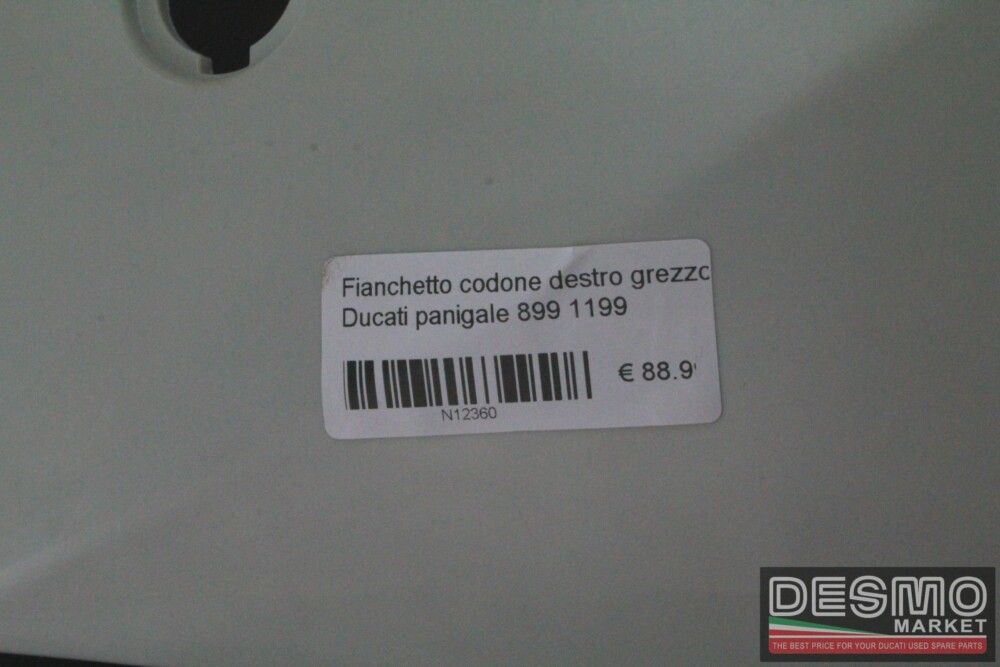 Fianchetto codone destro grezzo Ducati Panigale 899 1199