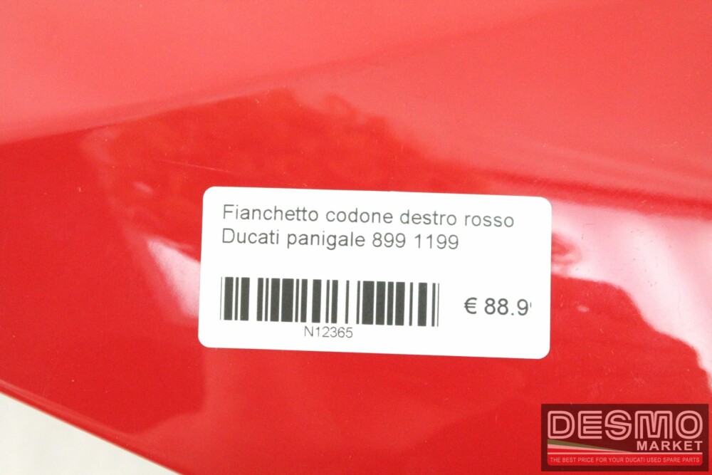 Fianchetto codone destro rosso Ducati Panigale 899 1199