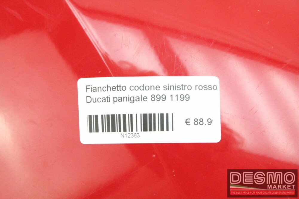 Fianchetto codone sinistro rosso Ducati Panigale 899 1199