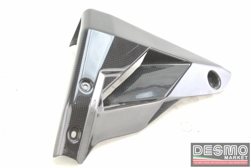 Carbon left side radiator belly pan Ducati Streetfighter