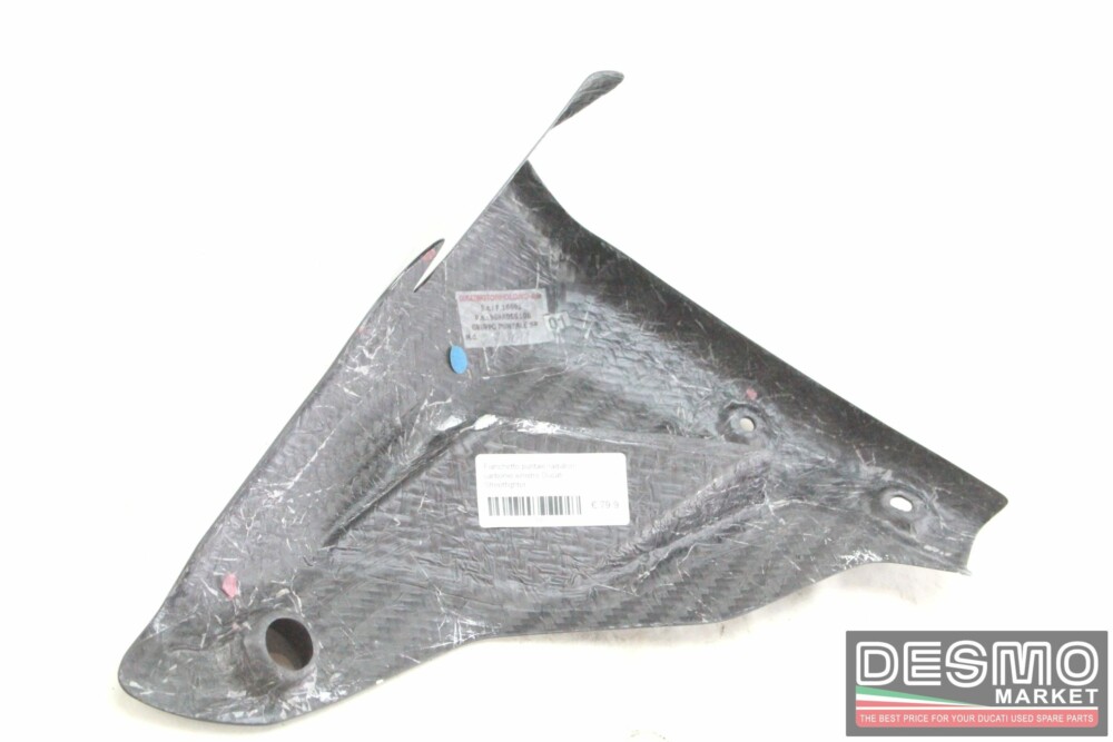 Carbon left side radiator belly pan Ducati Streetfighter - Image 3