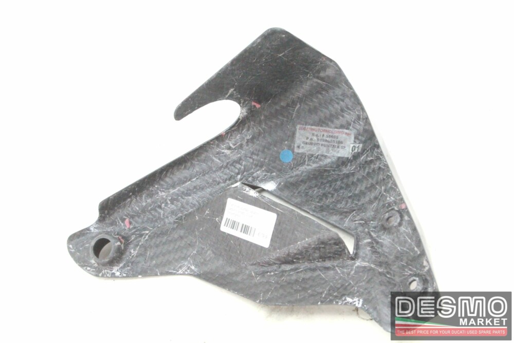Carbon left side radiator belly pan Ducati Streetfighter - Image 4