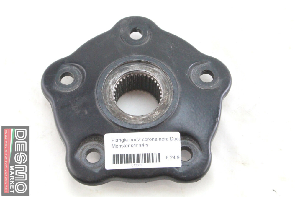 Black rear chain sprocket support flange Ducati Monster s4r s4rs