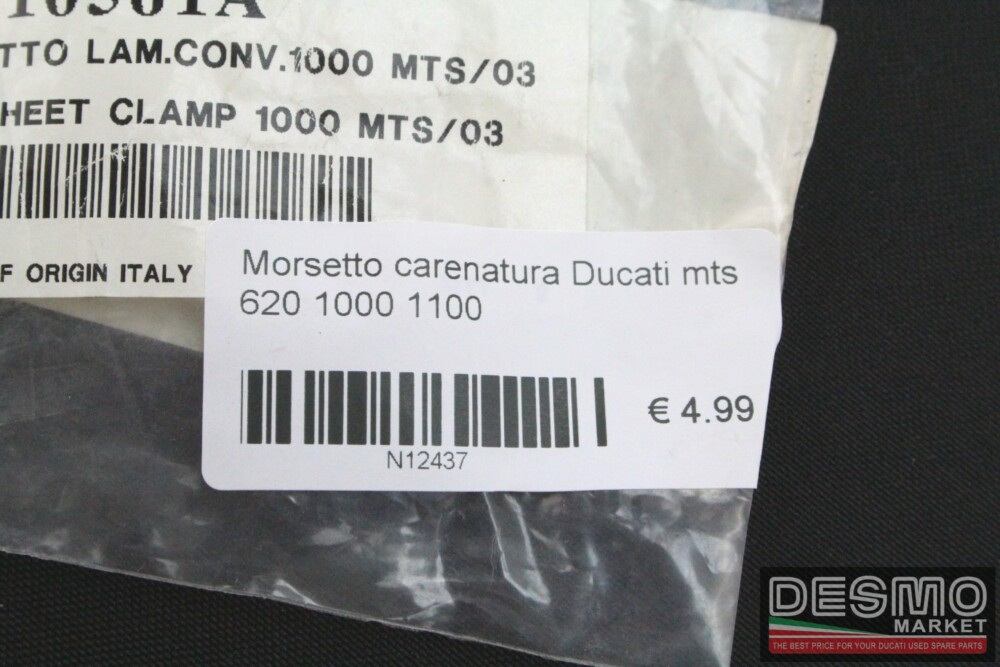 Morsetto carenatura Ducati mts 620 1000 1100