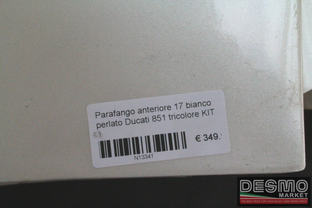 Parafango anteriore 17 bianco perlato Ducati 851 tricolore KIT