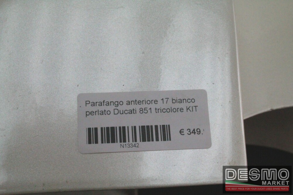 Parafango anteriore 17 bianco perlato Ducati 851 tricolore KIT