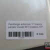 Parafango anteriore 17 bianco perlato Ducati 851 tricolore KIT