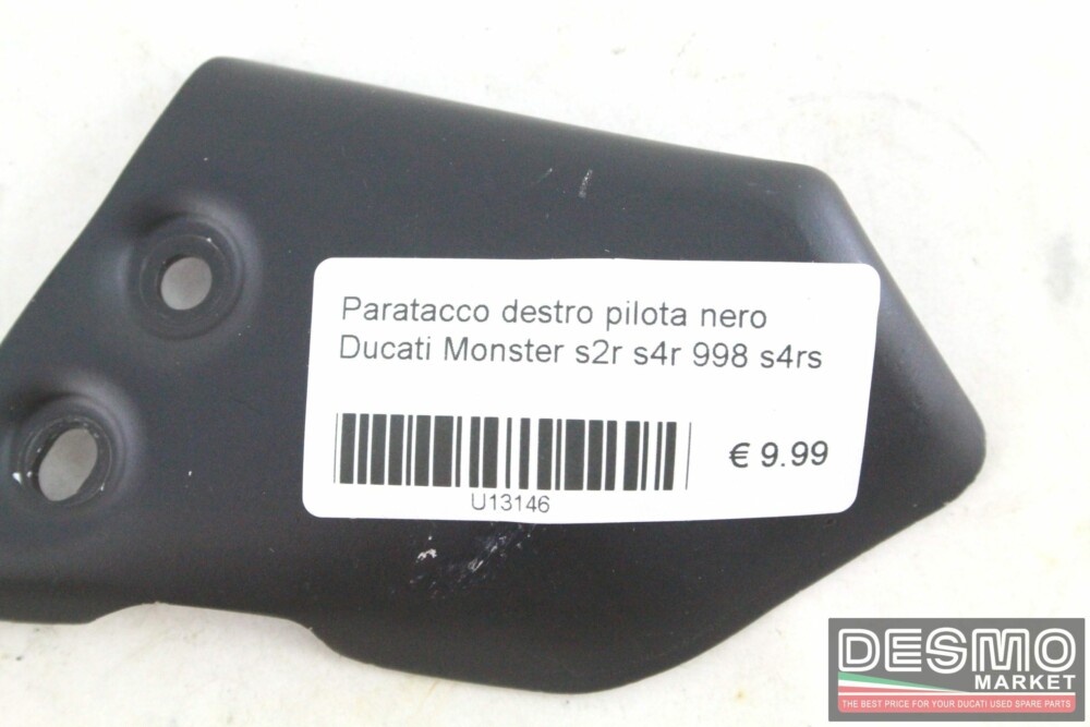 Paratacco destro pilota nero Ducati Monster s2r s4r 998 s4rs