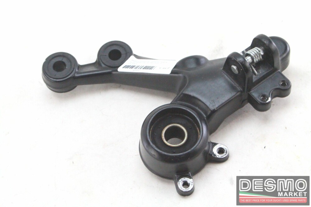 Piastra supporto pedana destra nera pilota Ducati Monster s2r s4r s4rs