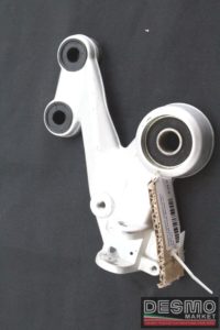 Piastra supporto pedana sinistra grigia pilota Ducati Monster s2r s4r