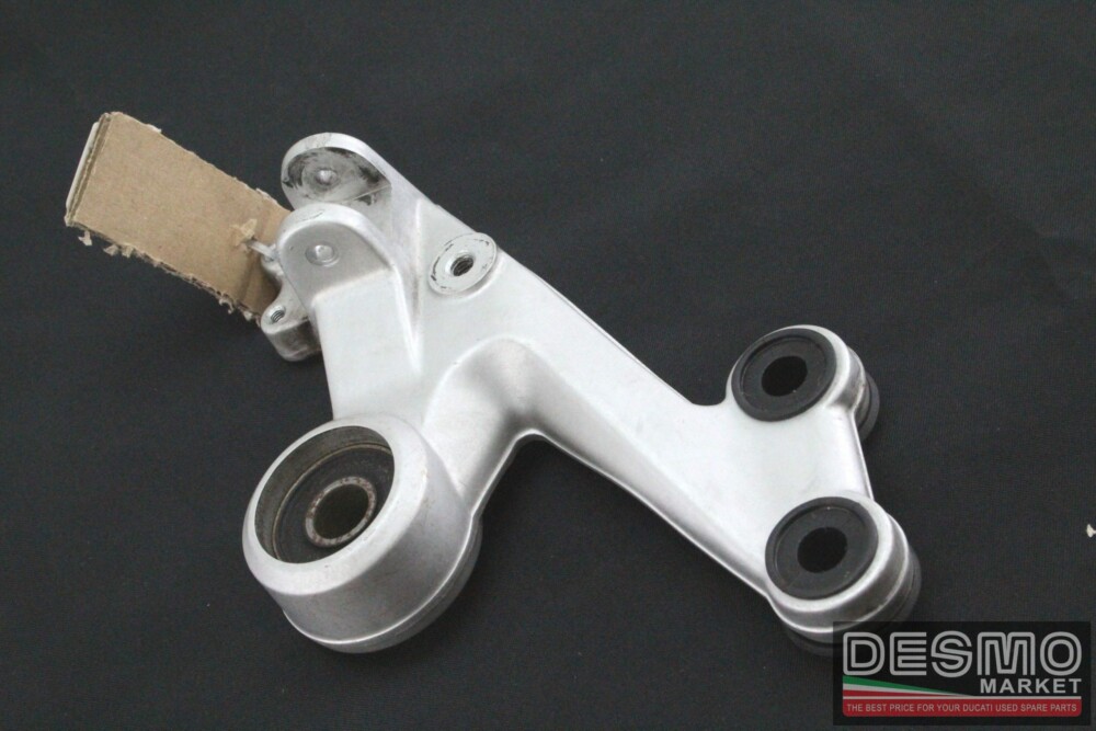 Piastra supporto pedana sinistra grigia pilota Ducati Monster s2r s4r