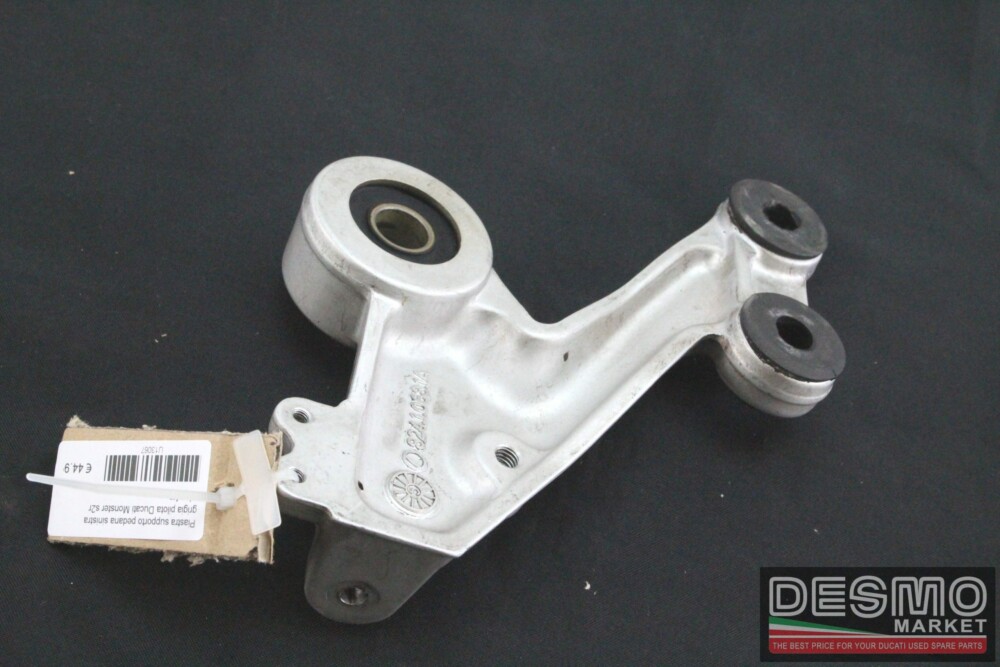 Piastra supporto pedana sinistra grigia pilota Ducati Monster s2r s4r