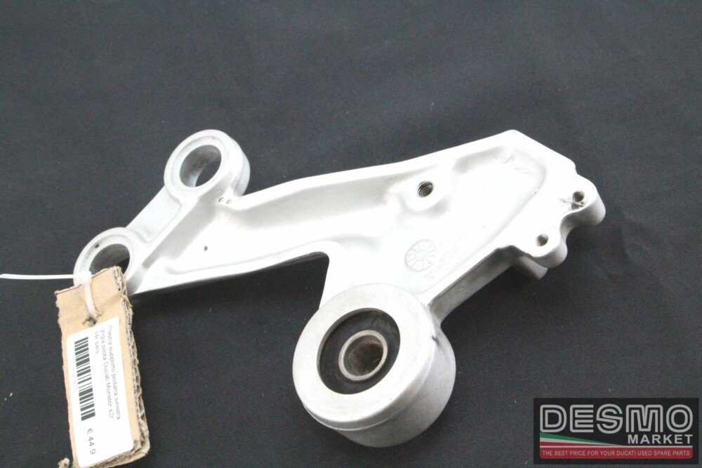 Piastra supporto pedana sinistra grigia pilota Ducati Monster s2r s4r