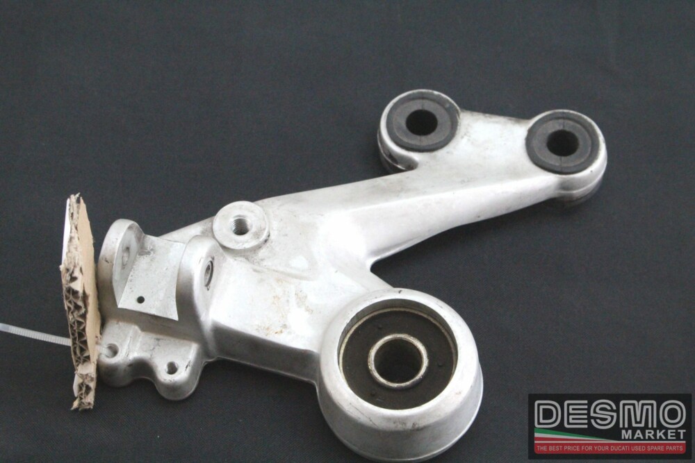 Piastra supporto pedana sinistra nera pilota Ducati Monster s2r s4r