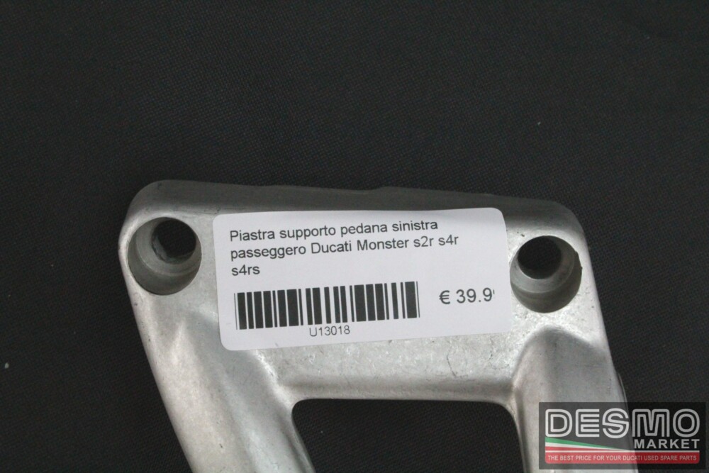 Passenger left side footpeg support plate Ducati Monster s2r s4r s4rs - Image 4