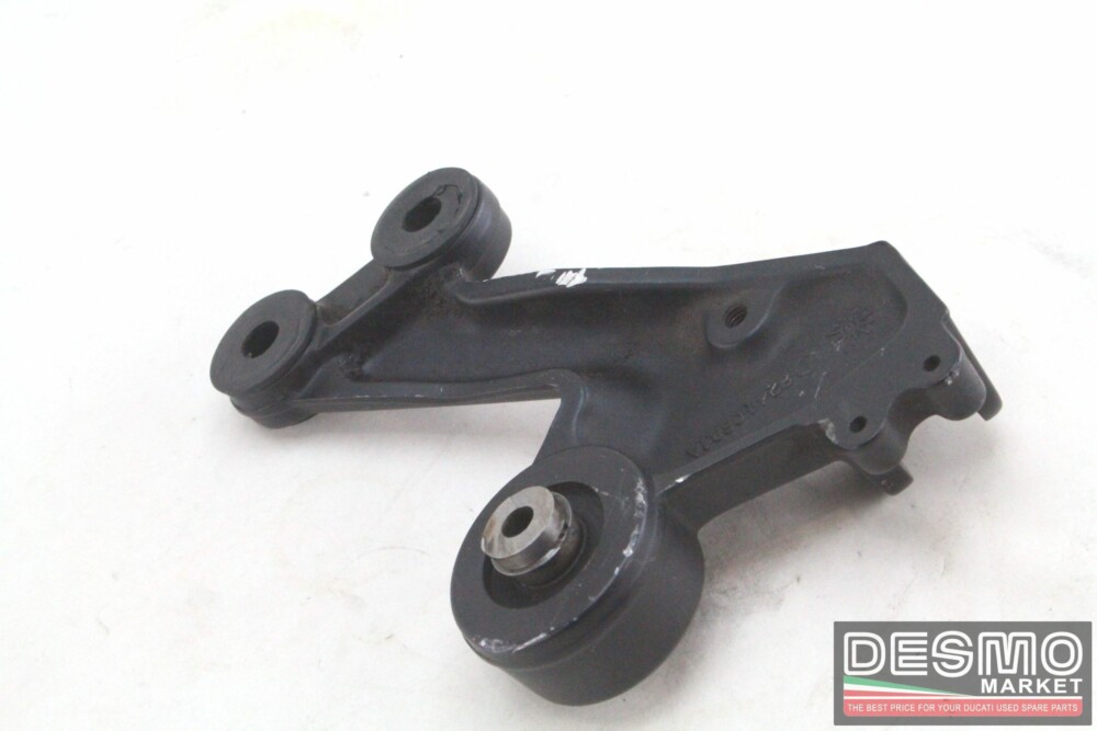 Piastra supporto pedana sinistra pilota nera Ducati Monster s2r s4r 998 s4rs