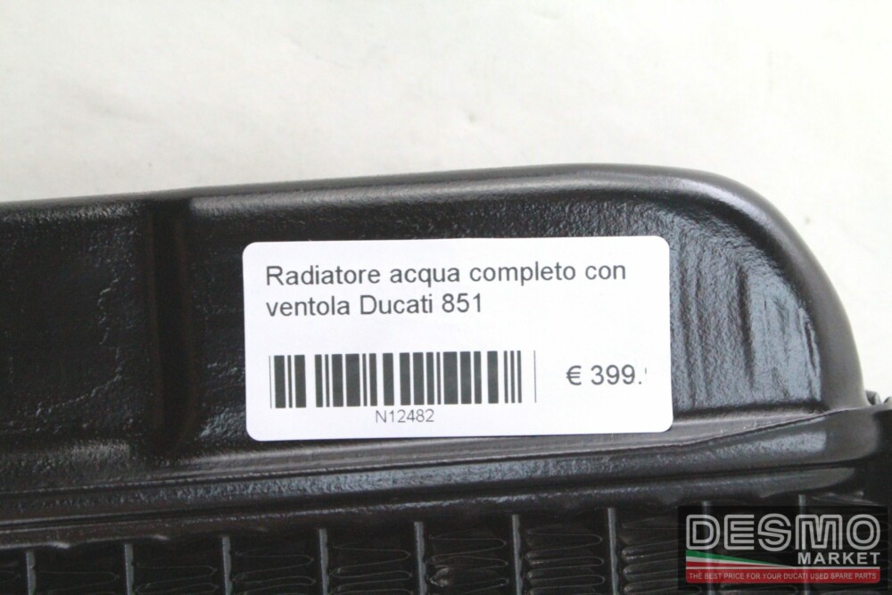 Radiatore acqua completo con ventola Ducati 851