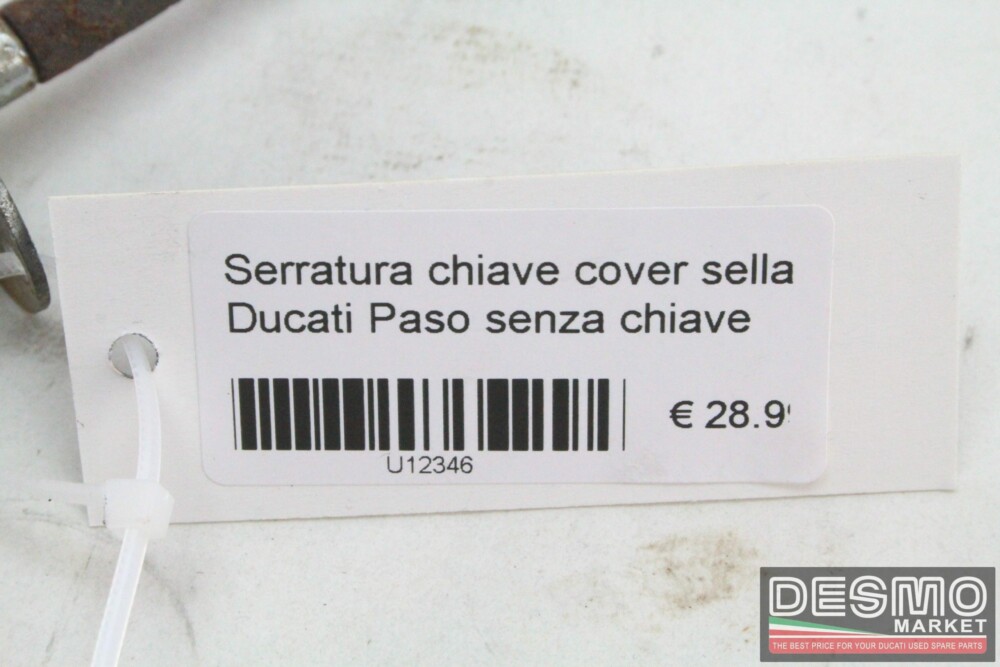 Serratura chiave cover sella Ducati Paso senza chiave