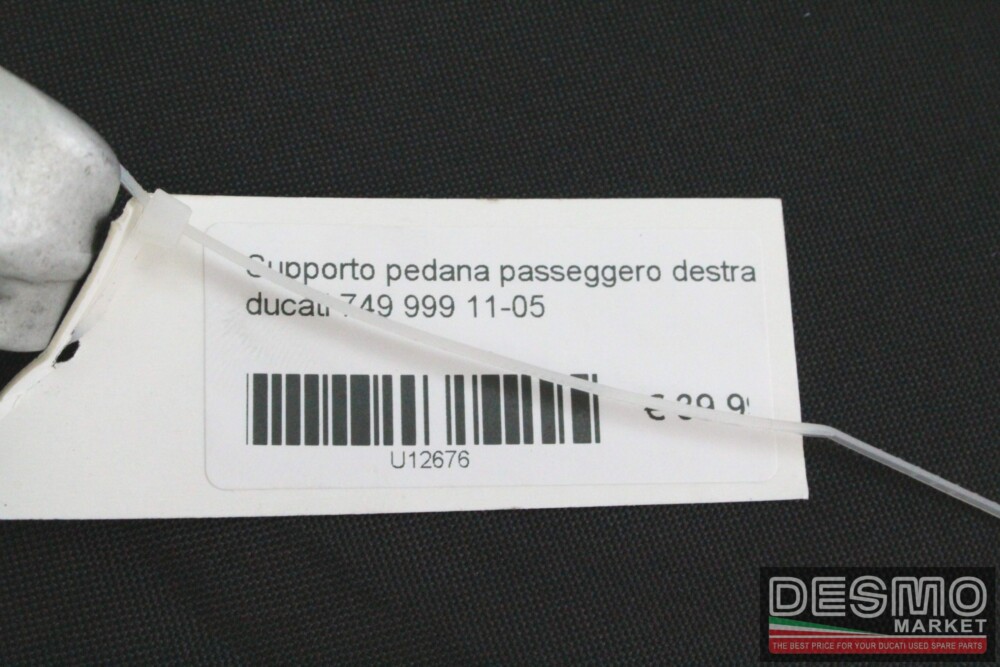 Supporto pedana passeggero destra ducati 749 999