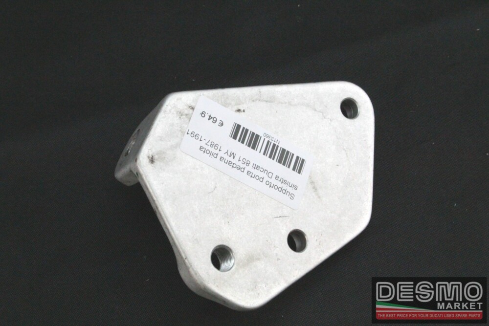 Supporto porta pedana pilota sinistra Ducati 851 MY 1987-1991