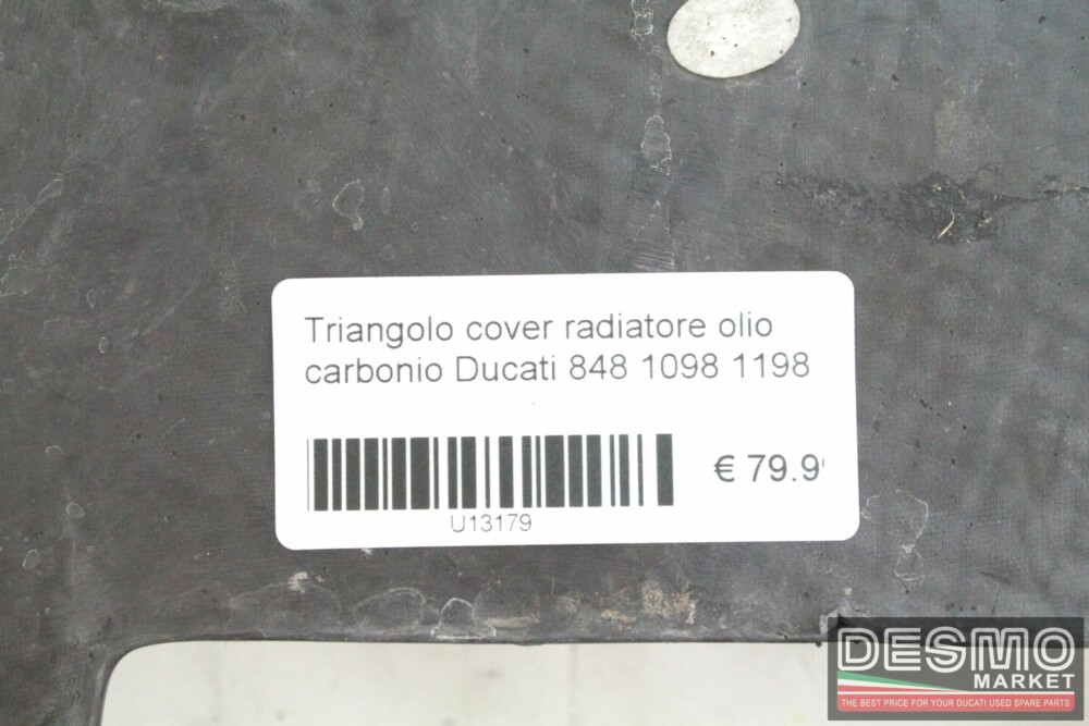 Triangolo cover radiatore olio carbonio Ducati 848 1098 1198