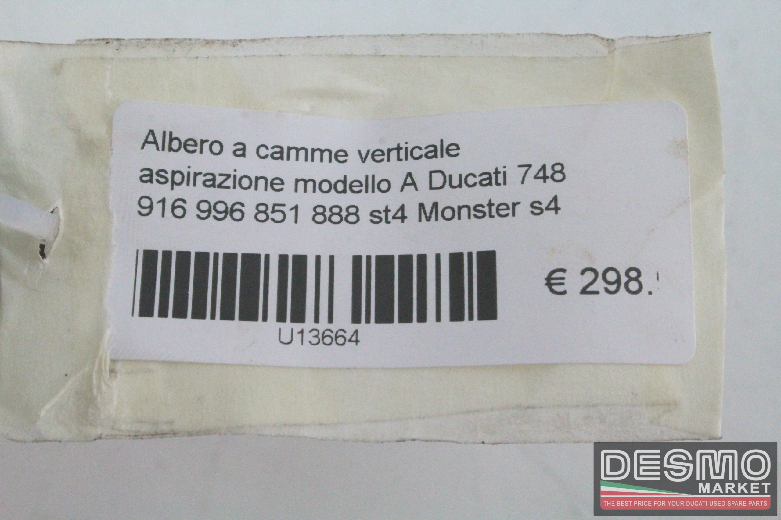 Vertical intake camshaft model A Ducati 748 916 996 851 888 - Desmo Market