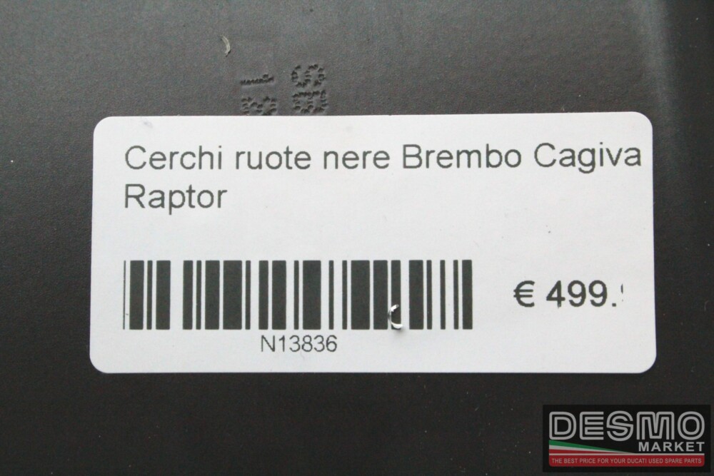 Cerchi ruote nere Brembo Cagiva Raptor