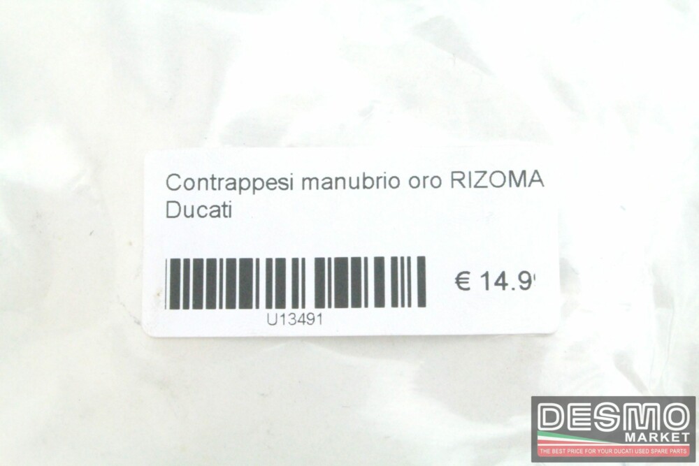 Contrappesi manubrio oro RIZOMA Ducati
