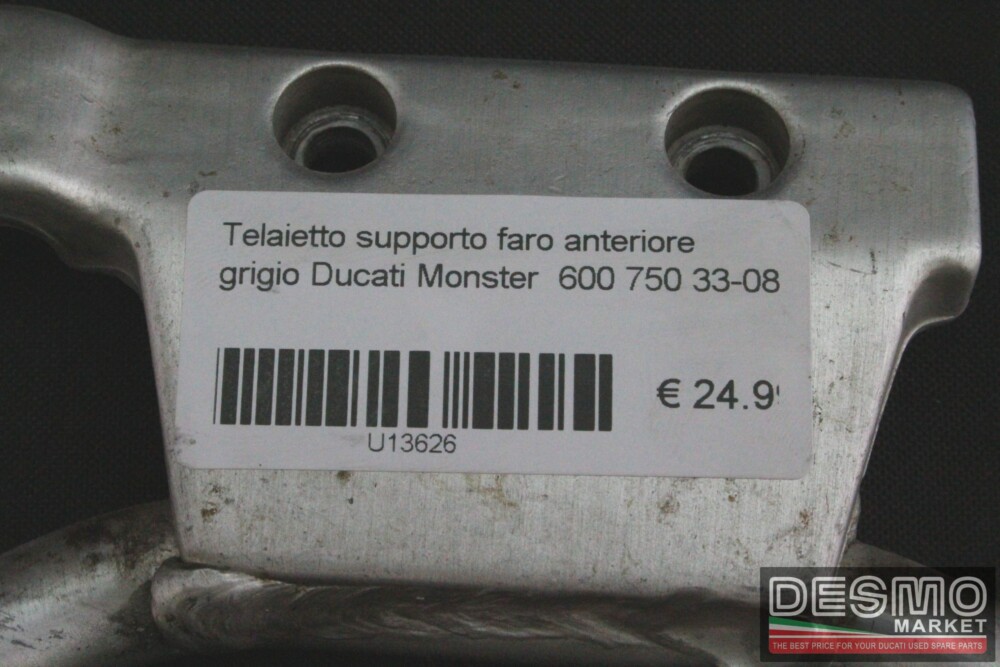 Telaietto supporto faro anteriore grigio Ducati Monster  600 750