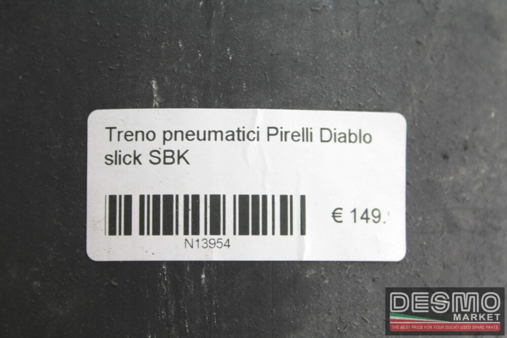 Treno pneumatici Pirelli Diablo slick SBK
