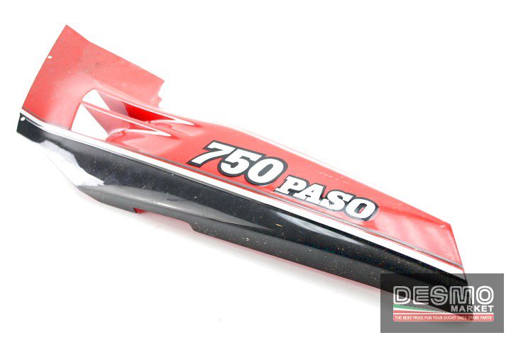 Carena fianchetto sottosella destra rosso grigio Ducati Paso 750